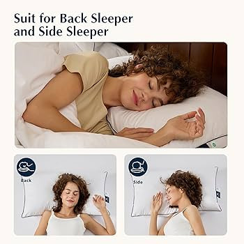 Pacific Coast Bed Pillow, Luxury Hotel Goose Feather and Down Firm Pillow for Sleeping with 100% ... | Amazon (US)