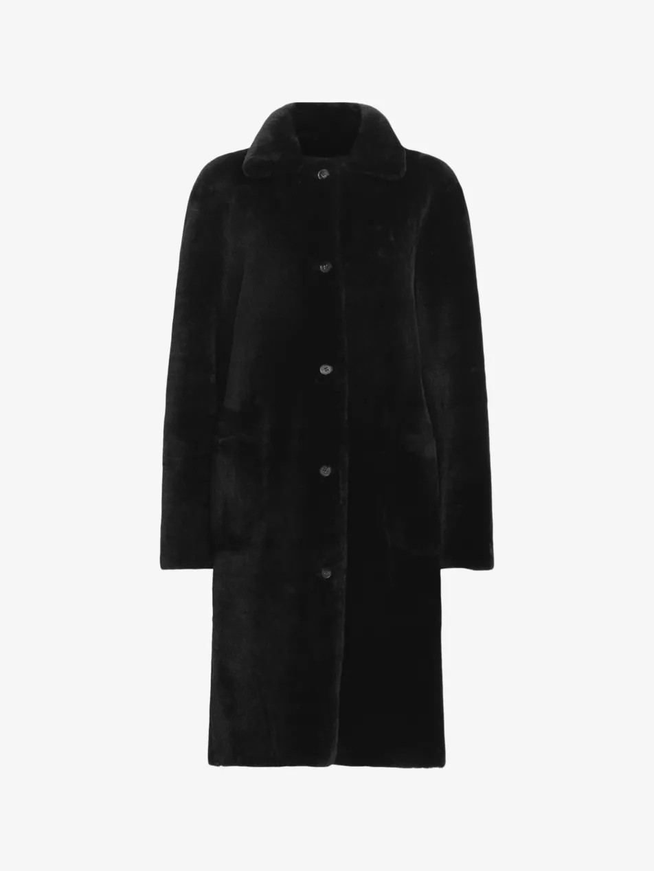 Serra regular-fit reversible shearling coat | Selfridges