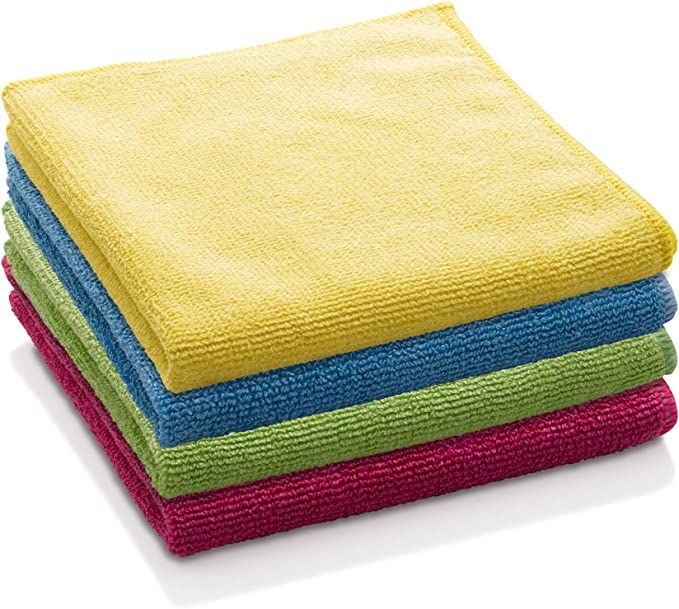 E-Cloth General Purpose Microfiber Cleaning Cloth, 300 Wash Guarantee, Assorted Colors, 4 Pack | Amazon (US)