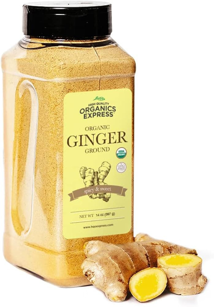HQOExpress Organic Ground Ginger – Non GMO, Kosher, USDA Certified Organic Ginger Powder – Ho... | Amazon (US)