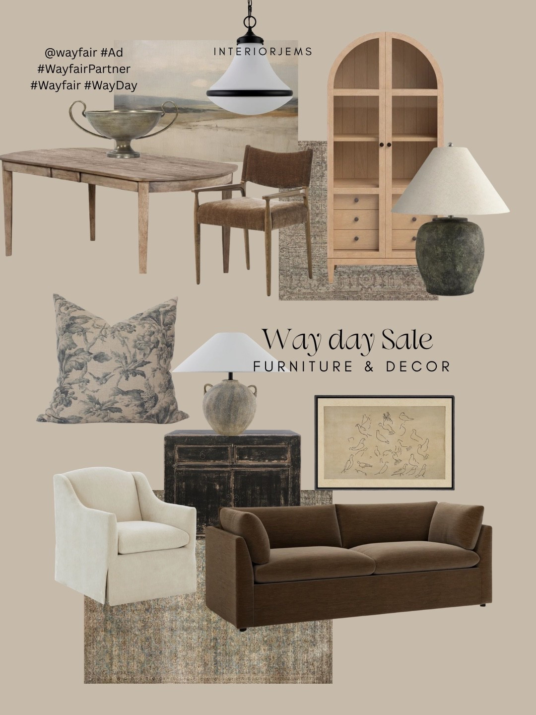 One of the biggest sales of the year (Way Day) is going on right now @wayfair with up to 80% off and free shipping 4/25–4/27

So many one of a kind styles right now… from dining furniture to accent chairs, trending pieces, and decor that actually feels elevated. This brown sofa is beautiful in person, and the framed ready to hang art makes it so easy to finish a space without overthinking it.

If your home has been feeling a little unfinished, this is the time to grab pieces like this before they’re gone.

#Ad #WayfairPartner #Wayfair #WayDay
