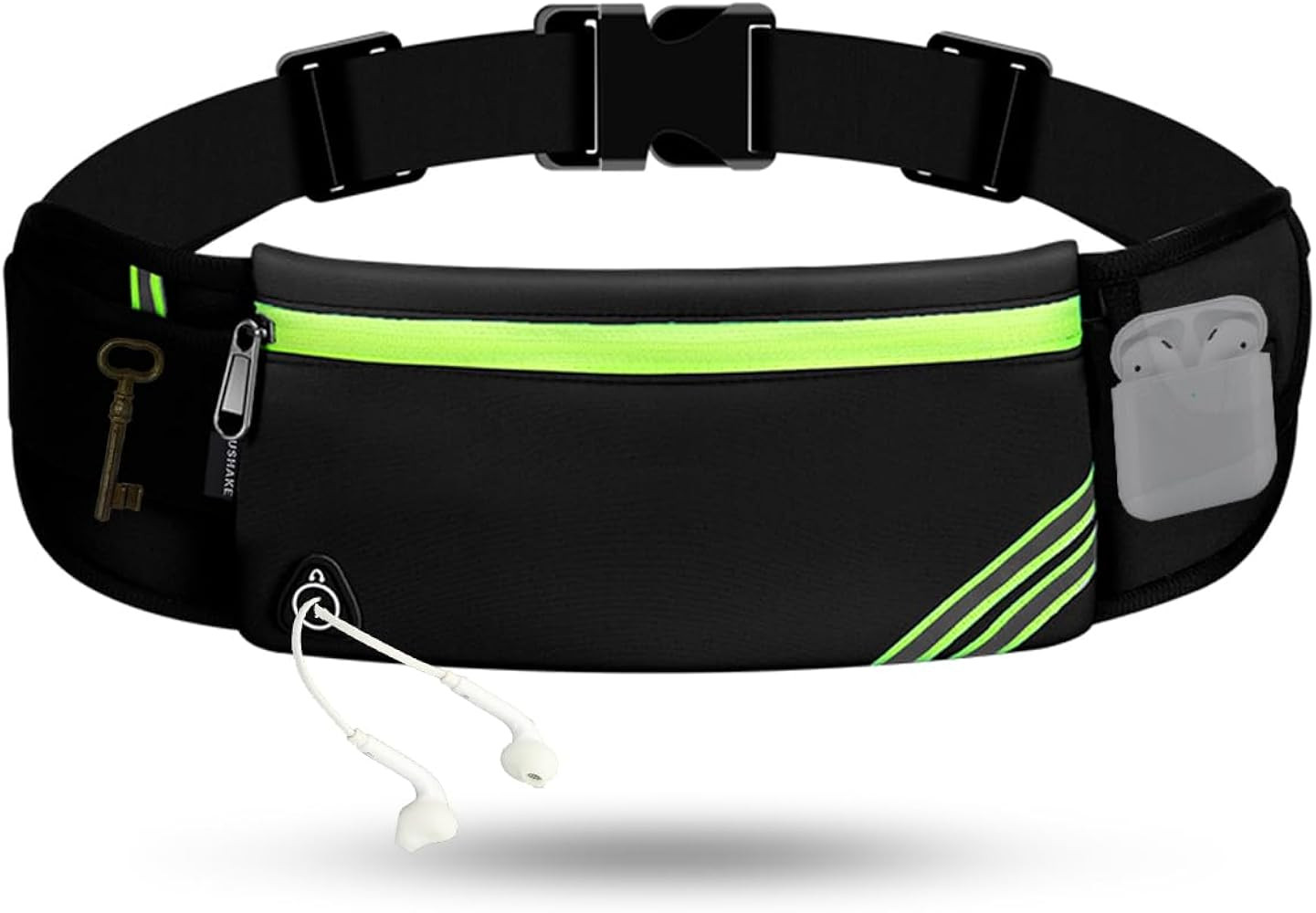USHAKE Running Belt with Bounce-Free Pouch for iPhone and Samsung Galaxy - Ideal for Running, Wal... | Amazon (US)