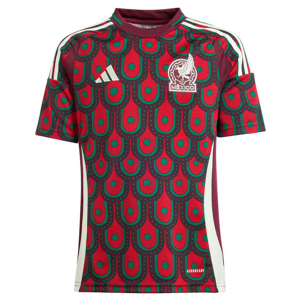 Mexico National Team adidas Youth 2024 Home Replica Jersey - Burgundy | Fanatics