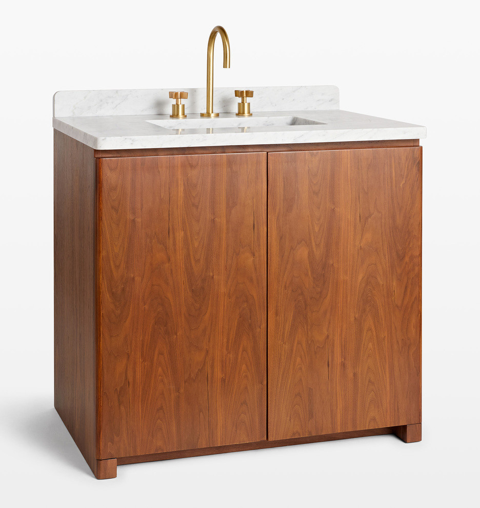 Valley 36" Walnut Single Vanity | Rejuvenation