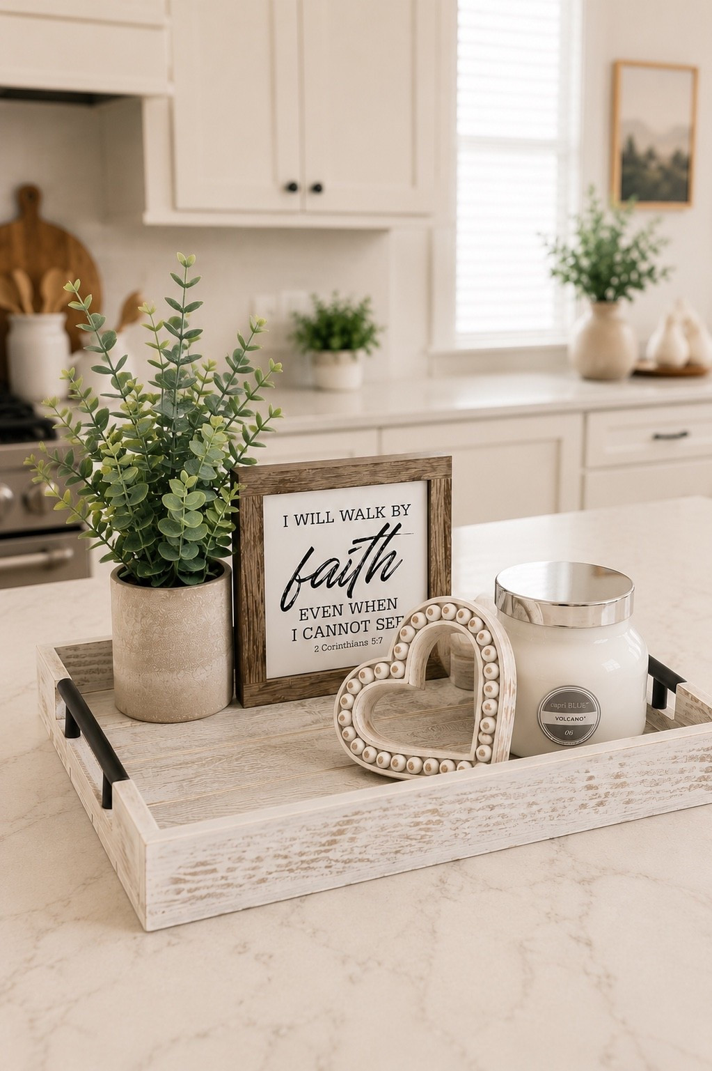 Feeling inspired by this serene kitchen decor with a touch of faith!!🫶

#LTKHome #LTKSaleAlert #LTKSeasonal