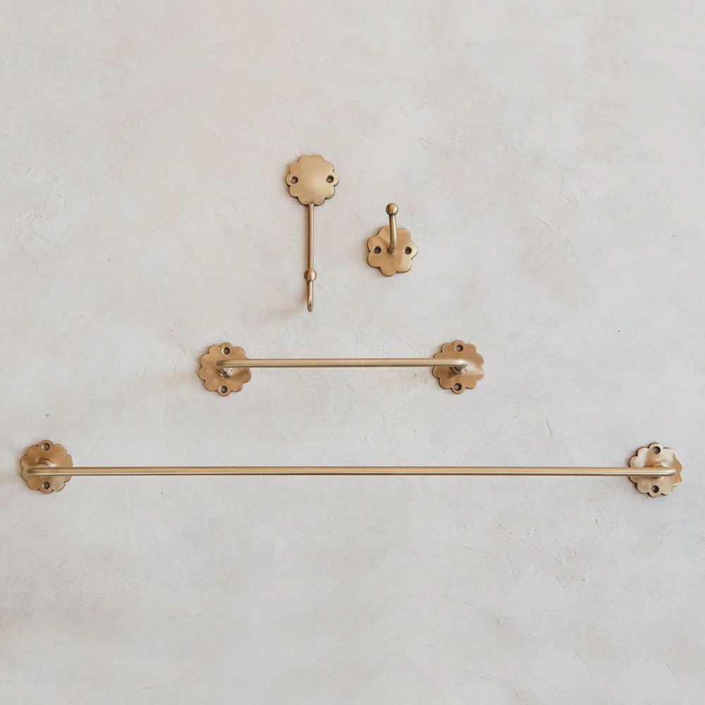 Yellowbell Hooks & Bars - Antique Brass | Roan Iris