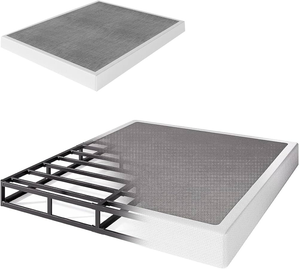 Gdduck 9 Inch Box Spring Queen,Metal Queen Size Box Only Basics Bed Base, Mattress Foundation,Bla... | Amazon (US)
