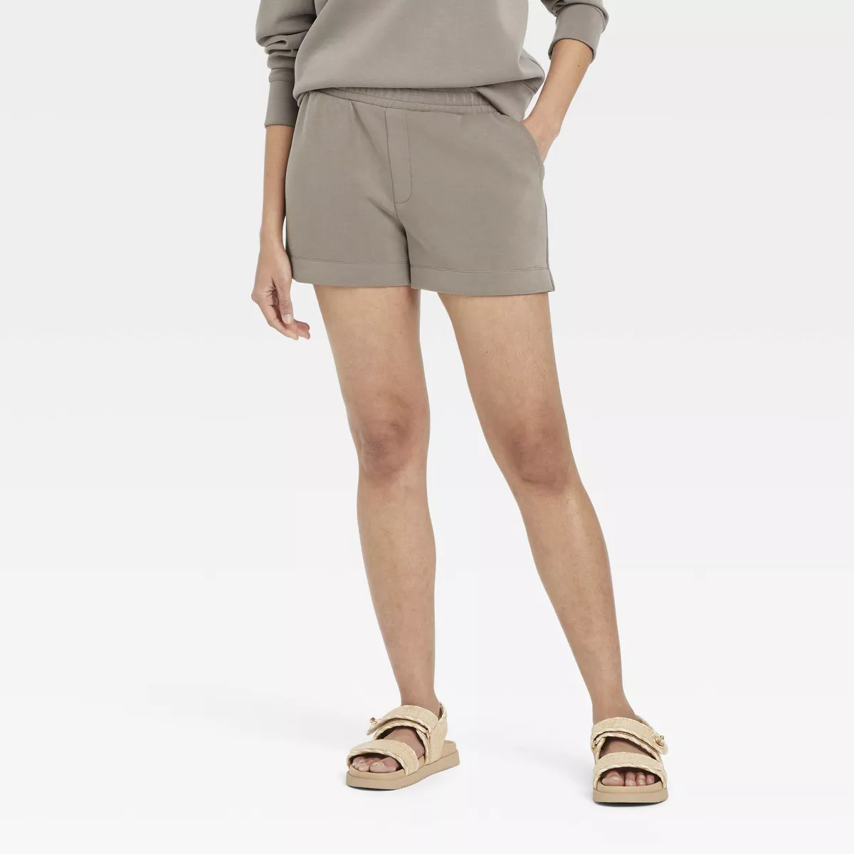 Women's High-Rise Sandwash Pull-On Shorts - A New Day™ | Target