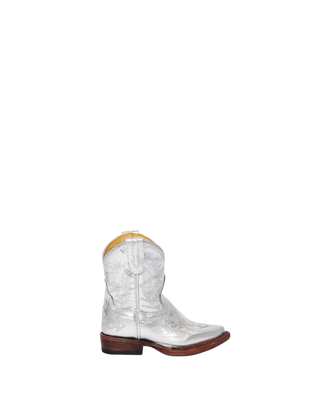 Mini Maggie Metallic Silver | Luxury Fashion Kid's Cowboy Boots | Miron Crosby | Miron Crosby