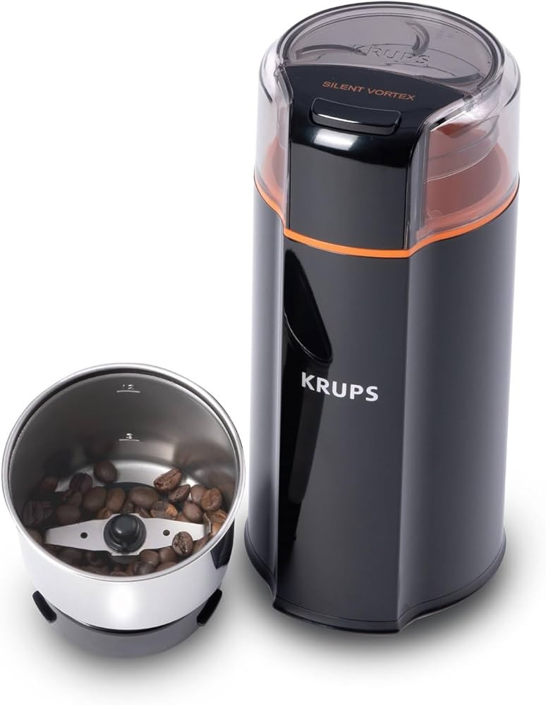 KRUPS: 3oz Silent Vortex Coffee and Spice Grinder with Removable Bowl Easy to Use, 5 Times Quiete... | Amazon (US)