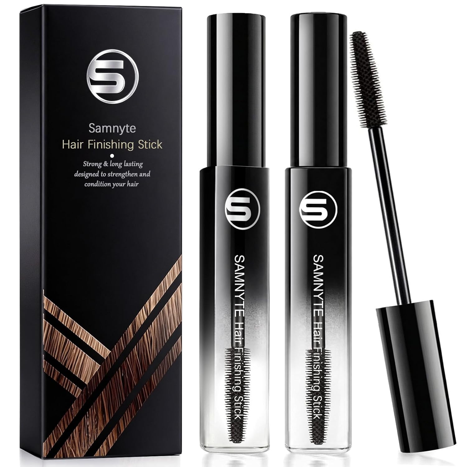 Hair Finishing Stick, 2 Pack - 0.7 Fl.Oz Hair Mascara for Taming Flyaways, Not-Greasy Hair Gel Stick | Amazon (US)