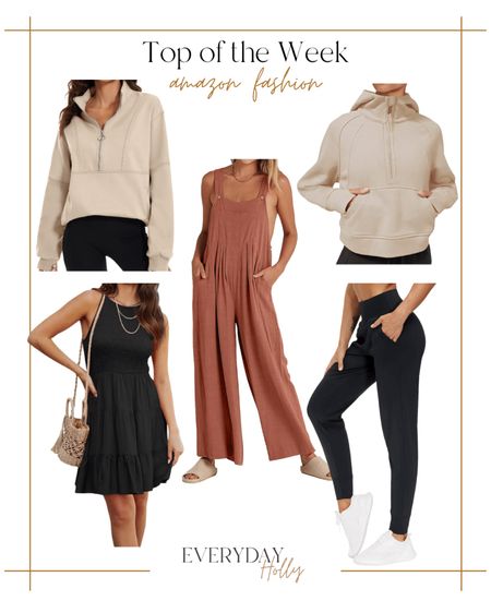 Amazon fashion top sellers ✨ 

amazon | amazon fashion | joggers | pullovers | overalls | spring outfits | spring fashion | athleisure wear 

#LTKstyletip #LTKunder50