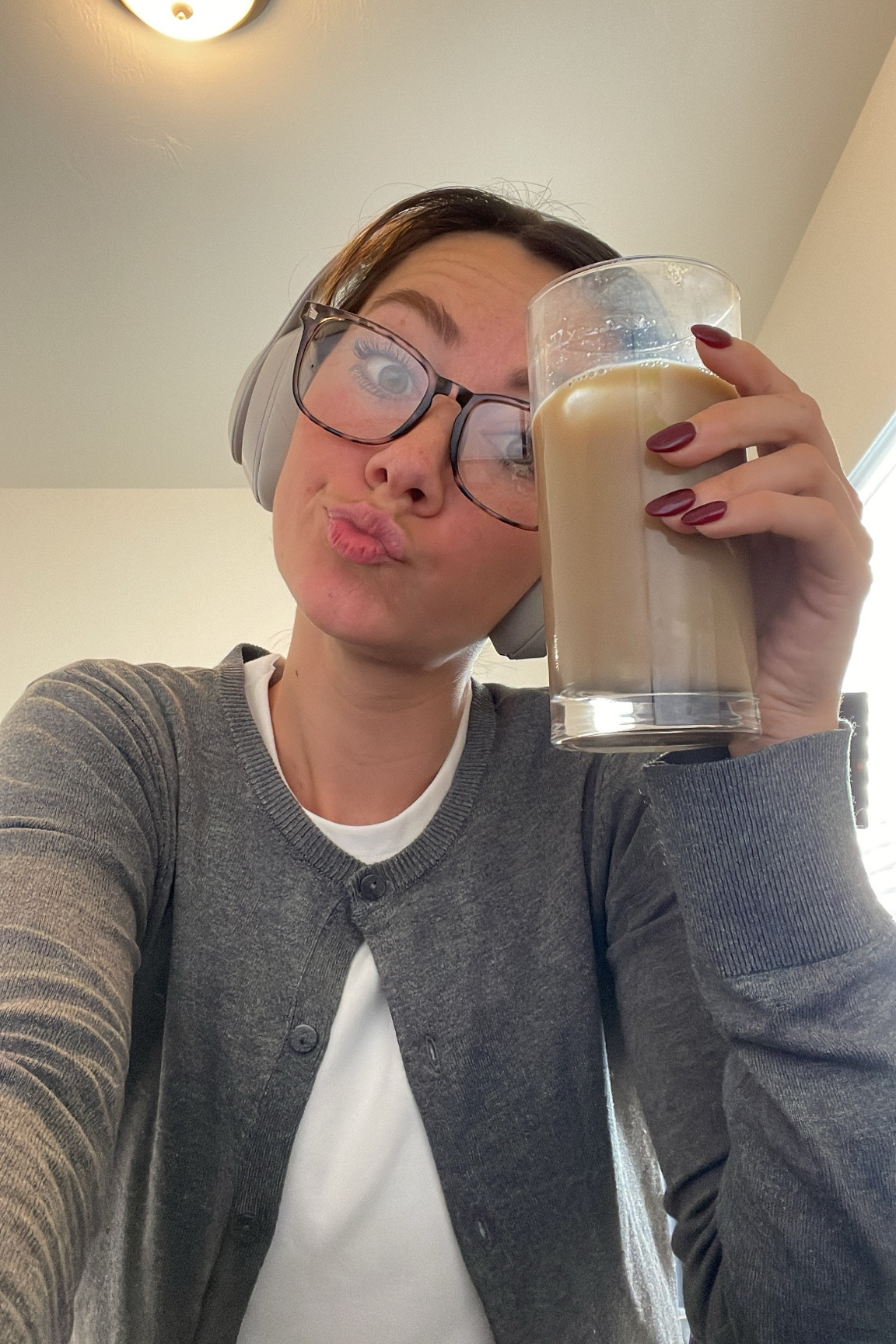 Midday drink while working from home! This gray wool cardigan from abercrombie has become a new favorite in my wardrobe! 

#LTKworkwear #LTKfindsunder100 #LTKSeasonal