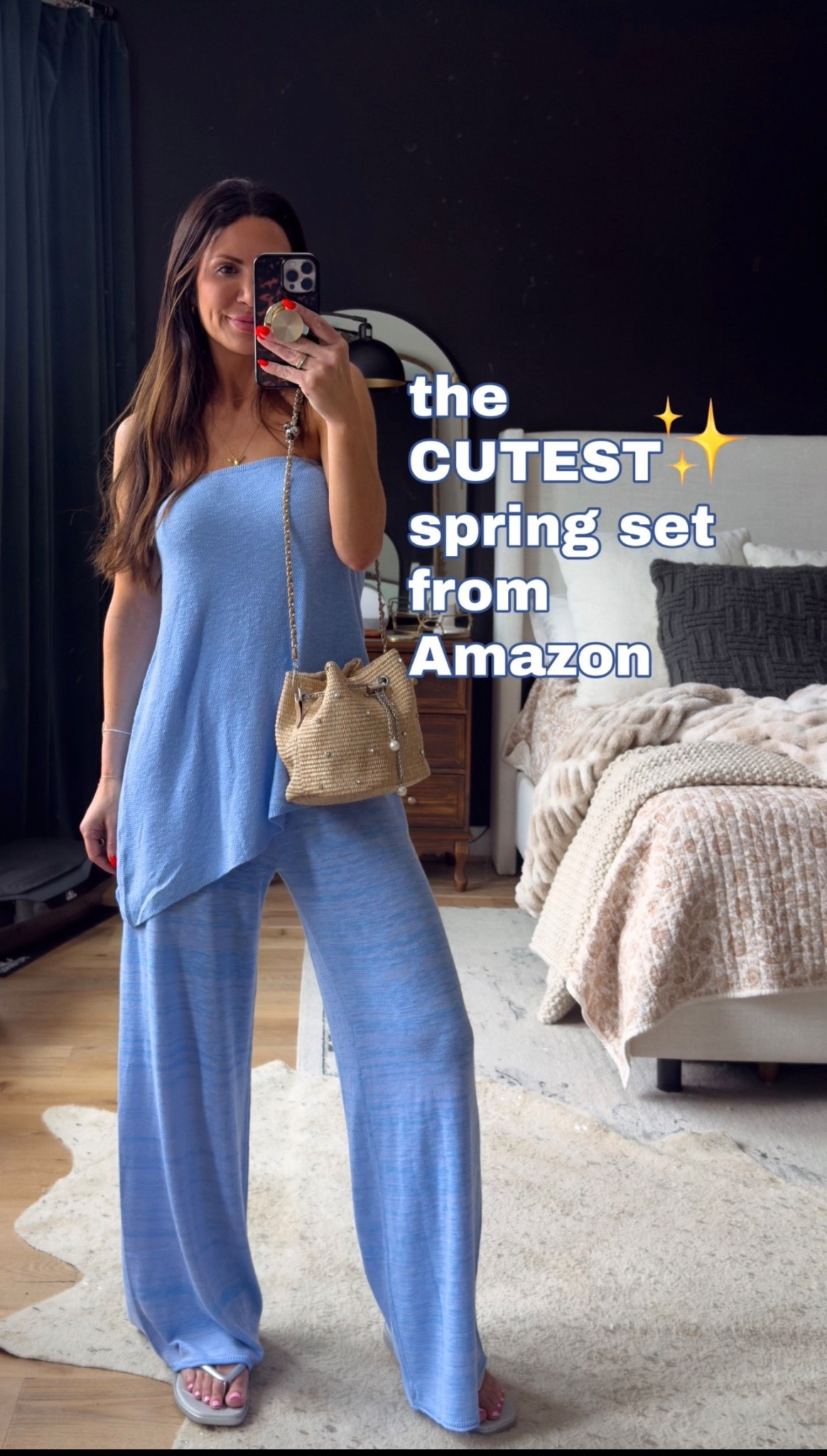 The cutest spring 2 piece set from Amazon!
I’m 5’6” 1/2 - 130 wearing a small 
#amazonfashion #beachwear 


#LTKSpringSale #LTKOver40 #LTKspring