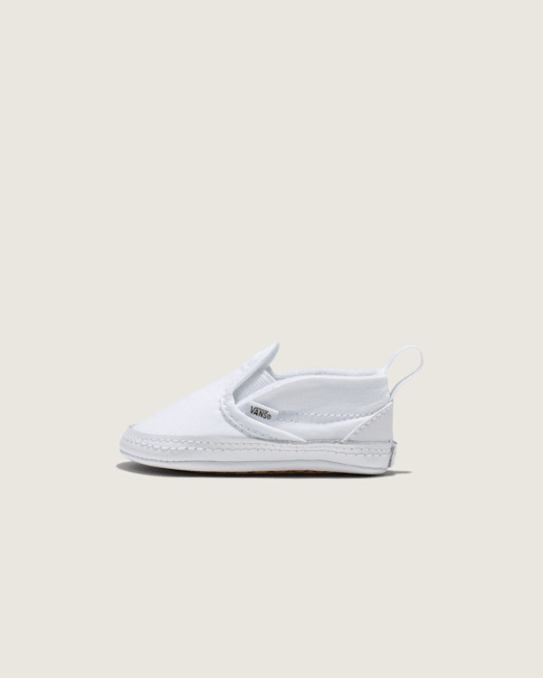Vans Infant Slip-On V Crib Shoes (True White) - 6-12 Weeks | Vans (US)