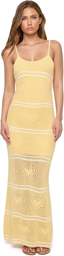 L*Space Women's Heart to Heart Dress, Knit Midi Length, Heart Pattern, Scoop Neck and Low Back, A... | Amazon (US)