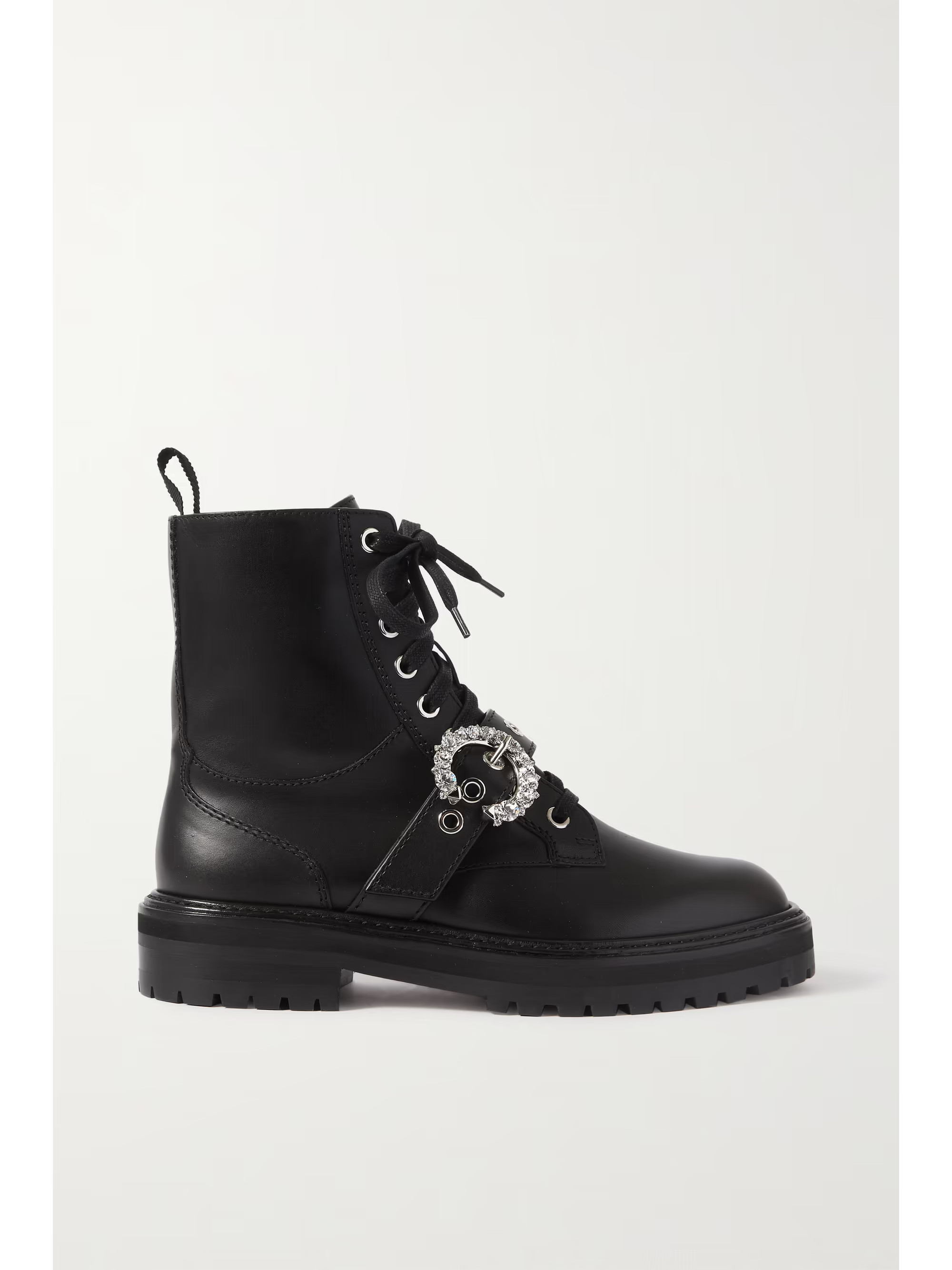 Cora crystal-embellished leather ankle boots | NET-A-PORTER (UK & EU)