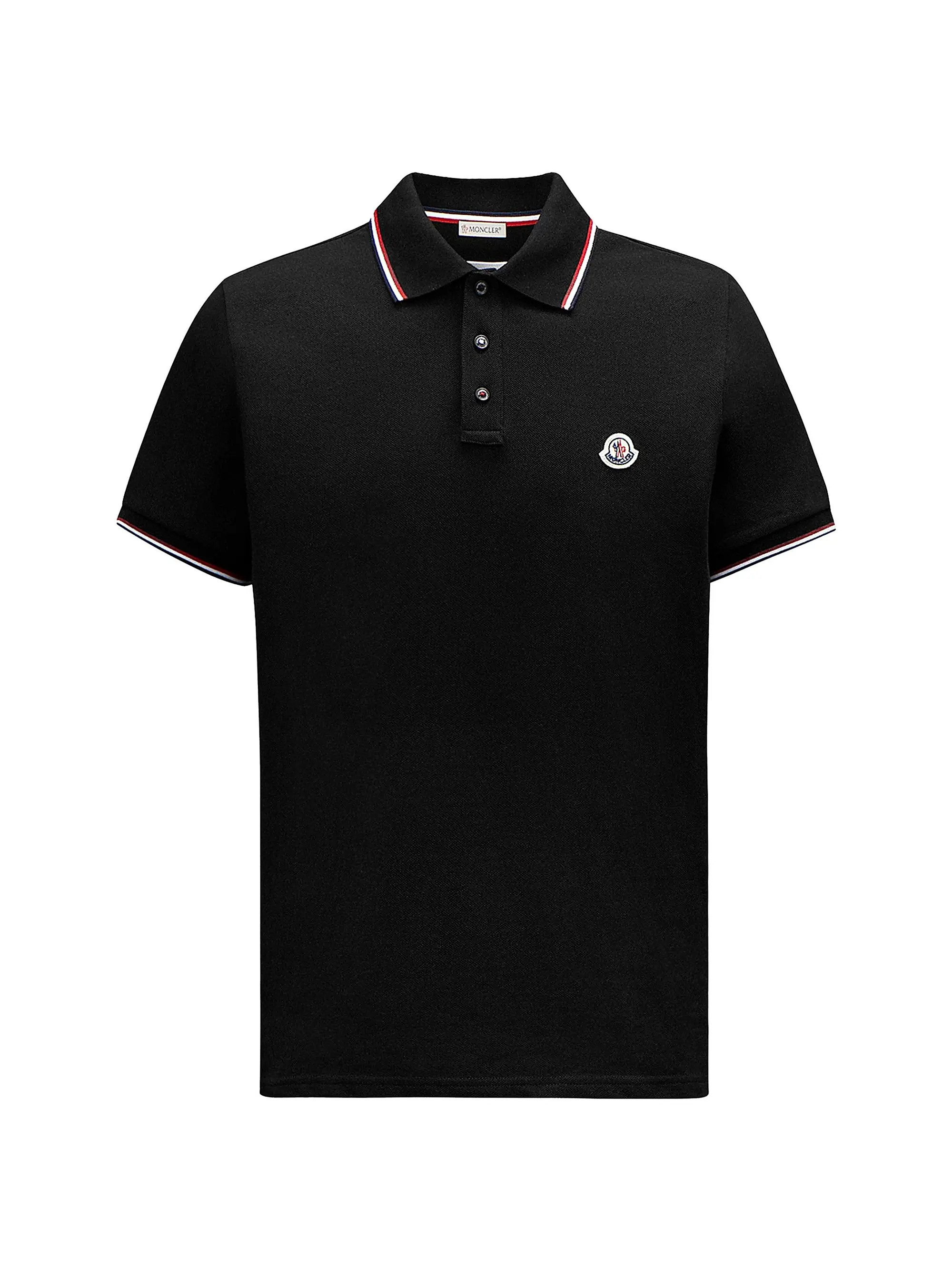 Moncler Polo Shirt in Cotton Piquet | Saks Fifth Avenue | Saks Fifth Avenue