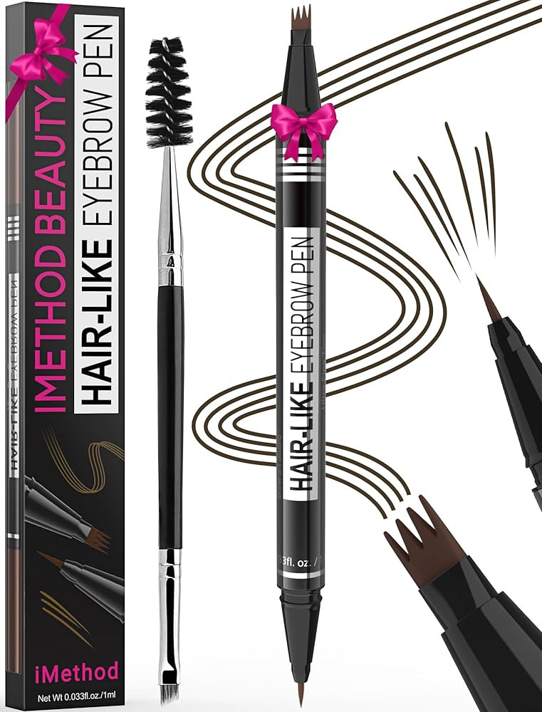 iMethod Eyebrow Pen - Eyebrow Pencil Magical 2-in-1 Eye Brow Pencils for Women with 4-Fork-Tip & ... | Amazon (US)