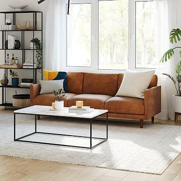 Rylan Leather Sofa | West Elm (US)