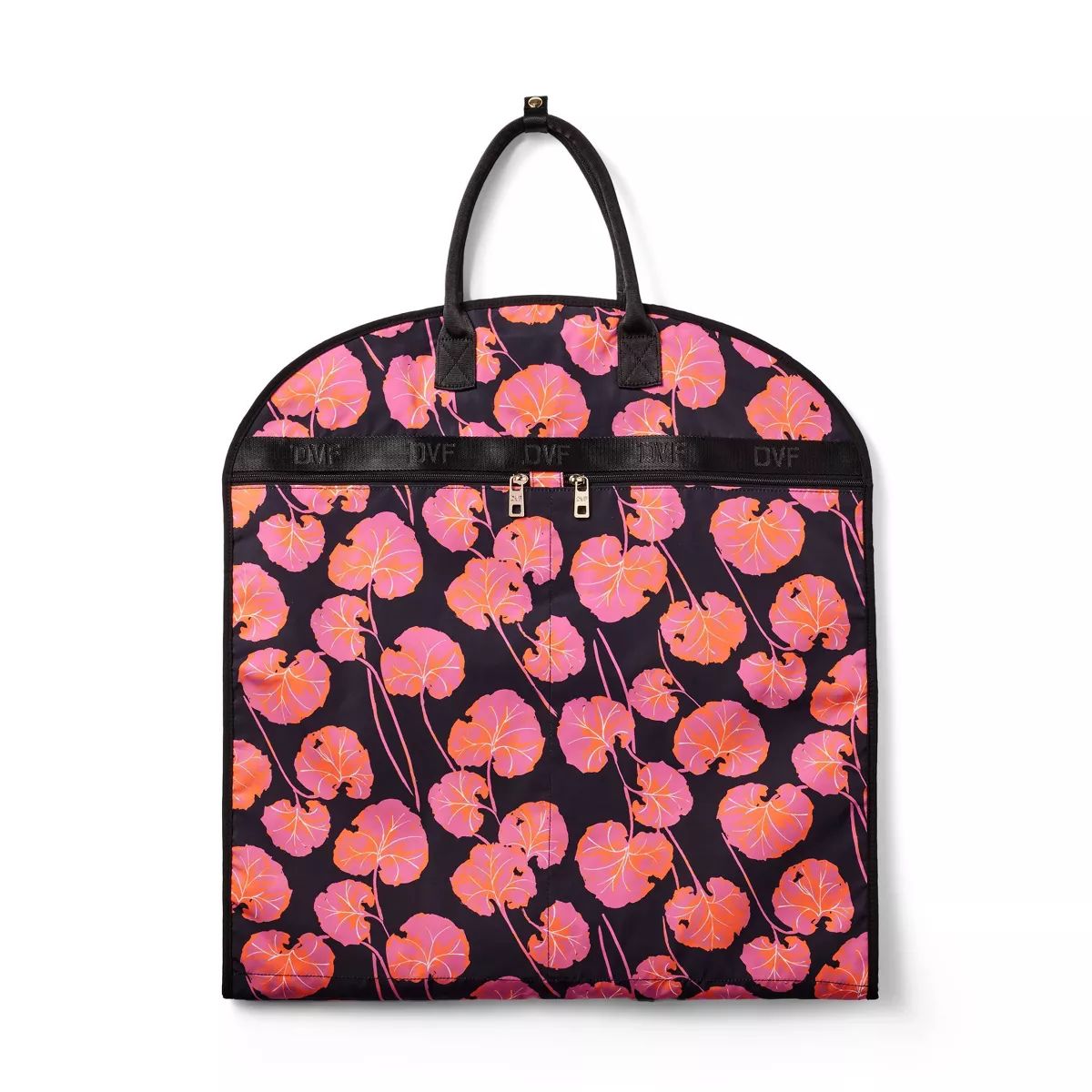 Geranium Leaf Pink/Black Garment Bag - DVF for Target | Target