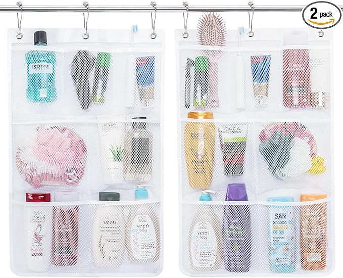 Lifewit Cruise Essentials Shower Caddy Must-Have, 7 Pockets Hanging Bathroom Organizer with Quick... | Amazon (US)