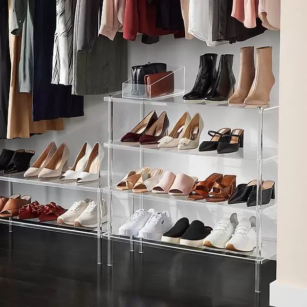 The Container Store Luxe Acrylic Shoe Rack | The Container Store