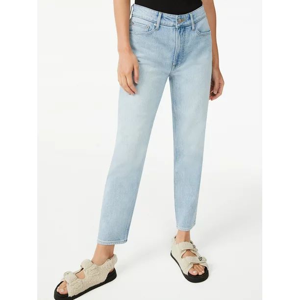 Free Assembly Women's 90's Original Straight Denim Jeans - Walmart.com | Walmart (US)