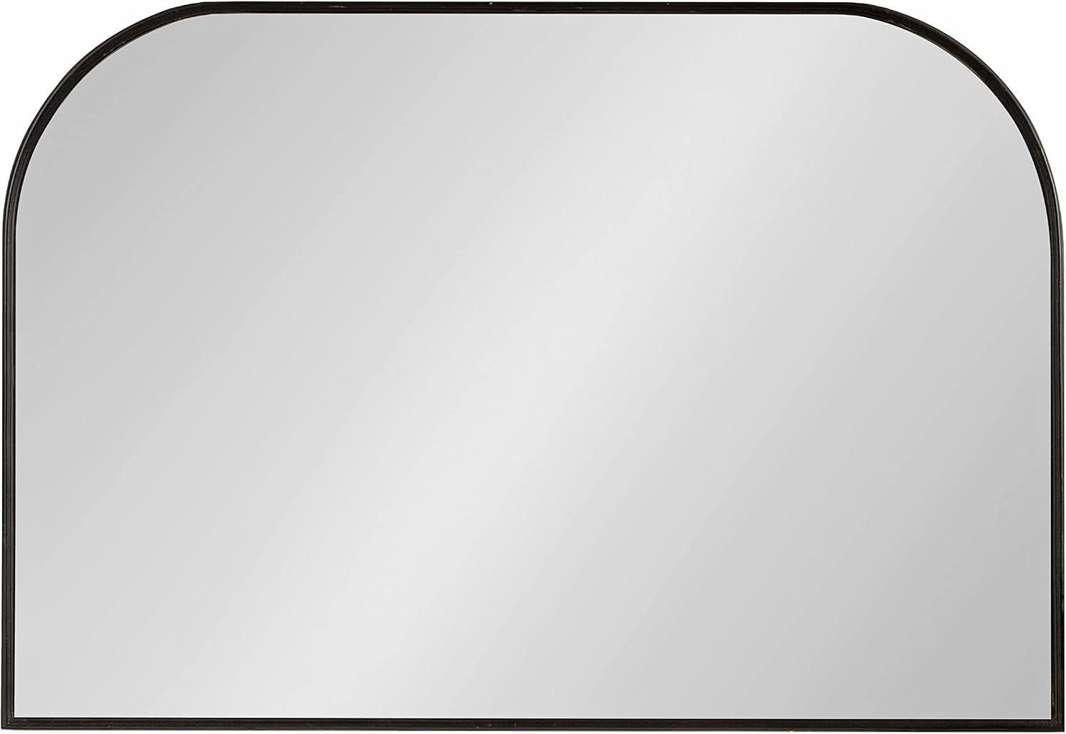 Kate and Laurel Caskill Modern Arched Wall Mirror; 36 x 24. Black; Decorative Wide Contemporary M... | Amazon (US)