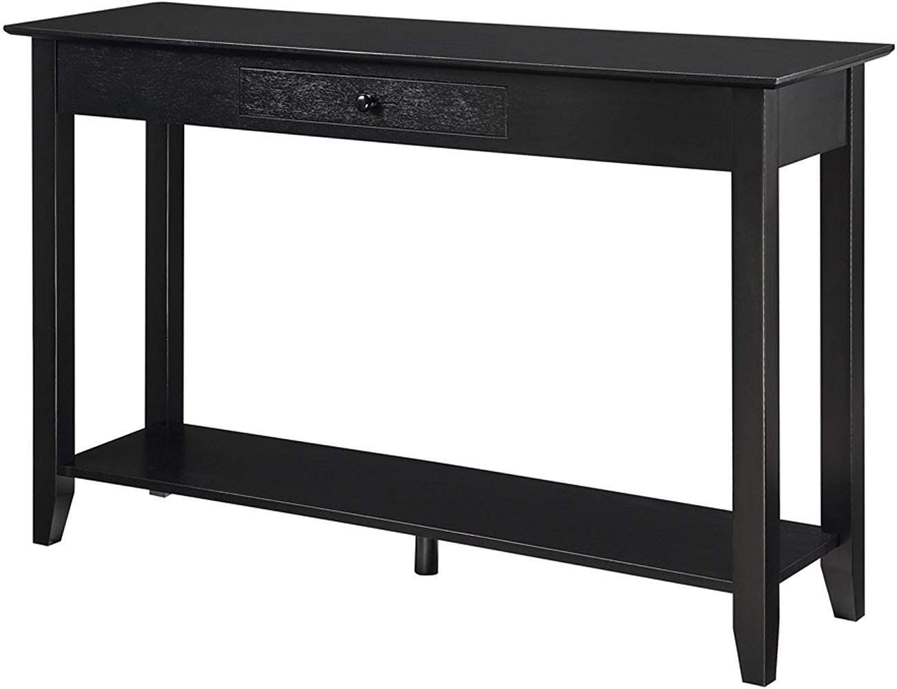 Convenience Concepts American Heritage Console Table with Drawer, Black | Amazon (US)