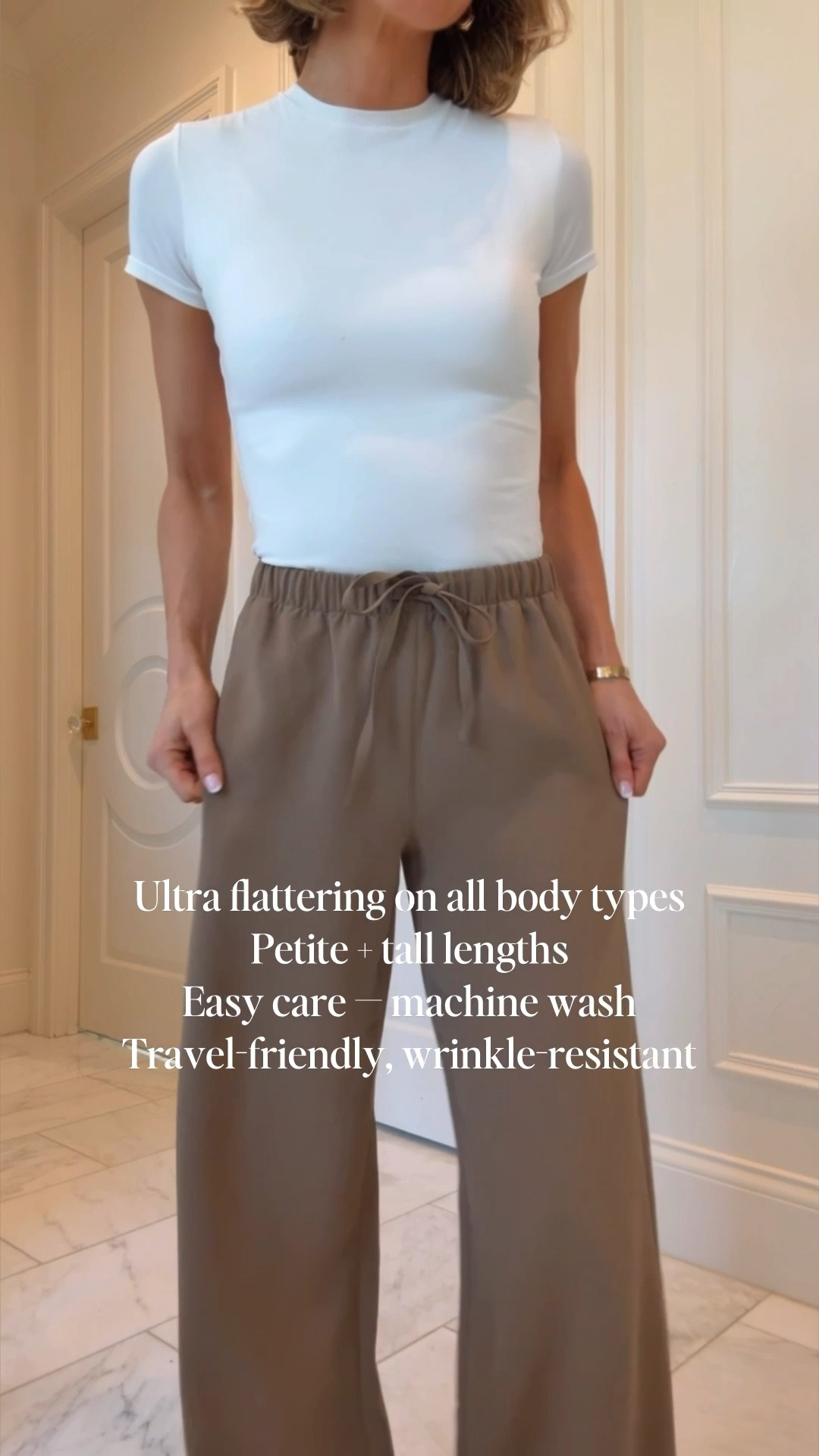 The pants that are flattering on everyone. I'm wearing size small regular fits tts 