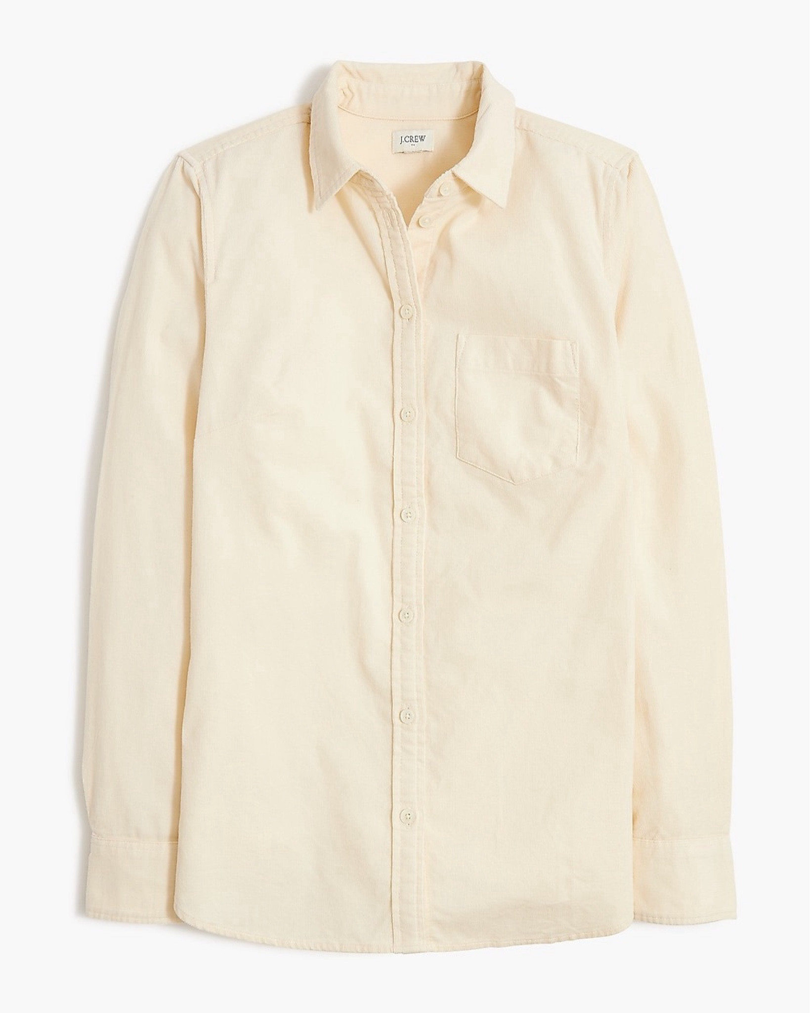 Corduroy shirts are a closet staple for fall and winter. This button down is available in other colors. Love this ivory hue 

#LTKSaleAlert #LTKSeasonal #LTKFindsUnder50