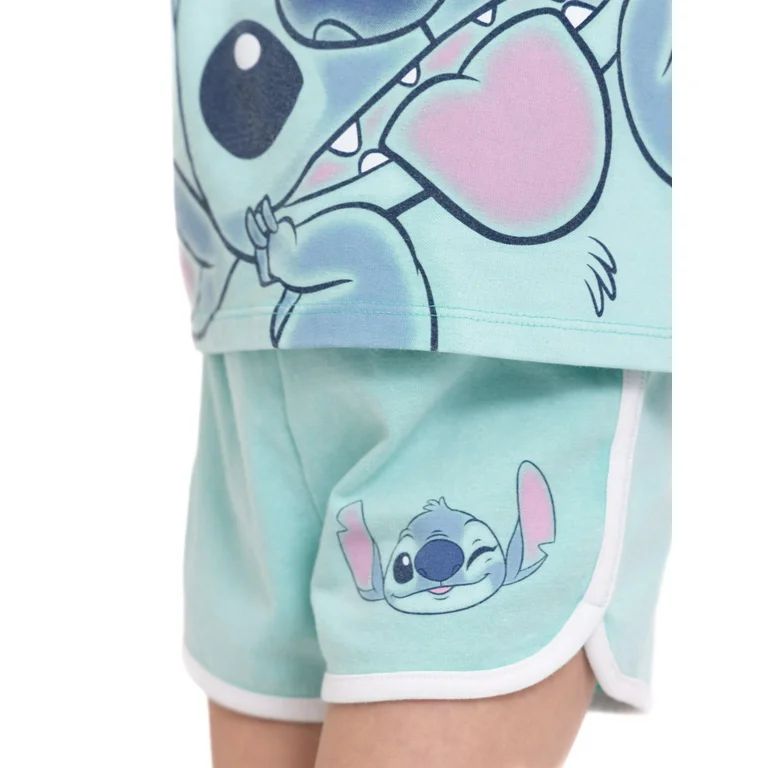 Disney Toddler Girls Stitch T-Shirt and Shorts Set, 2-Piece, Sizes 2T-5T | Walmart (US)