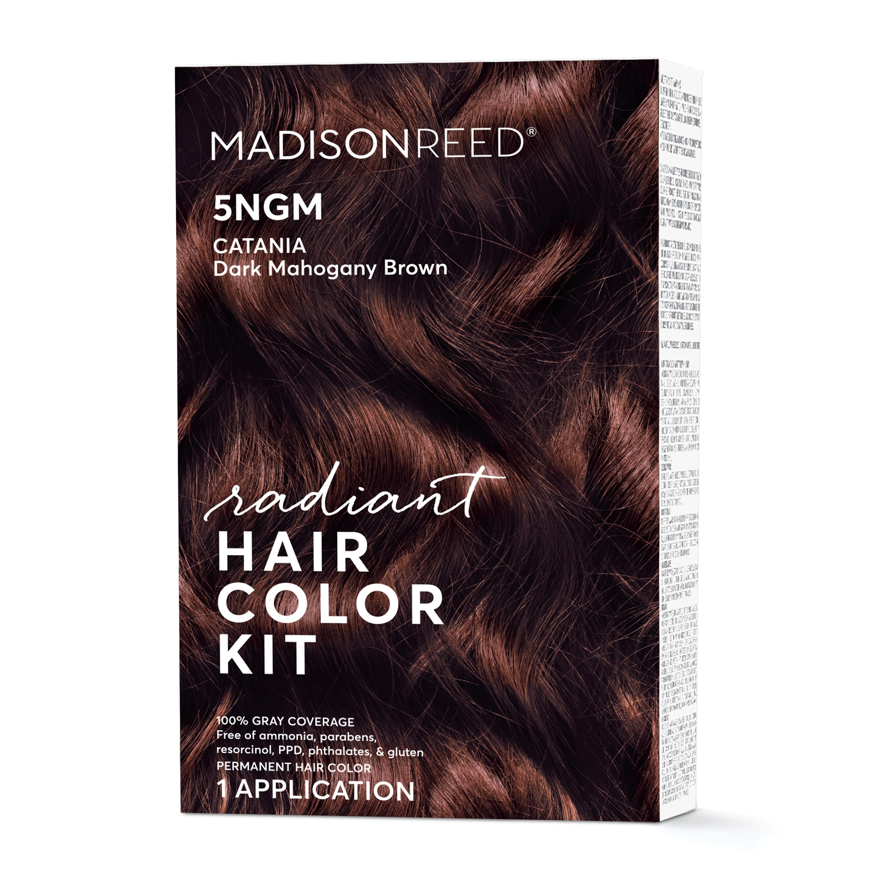 Madison Reed Radiant Permanent Hair Color Kit, Catania (5NGM), Dark Mahogany Brown, 8-Piece Kit | Walmart (US)