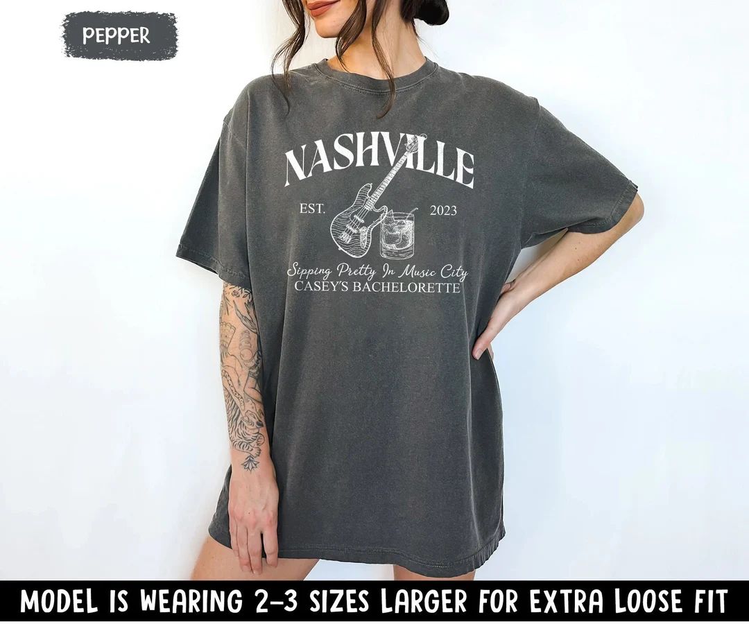 Custom Location Bachelorette Shirts Nashville Bachelorette - Etsy | Etsy (US)