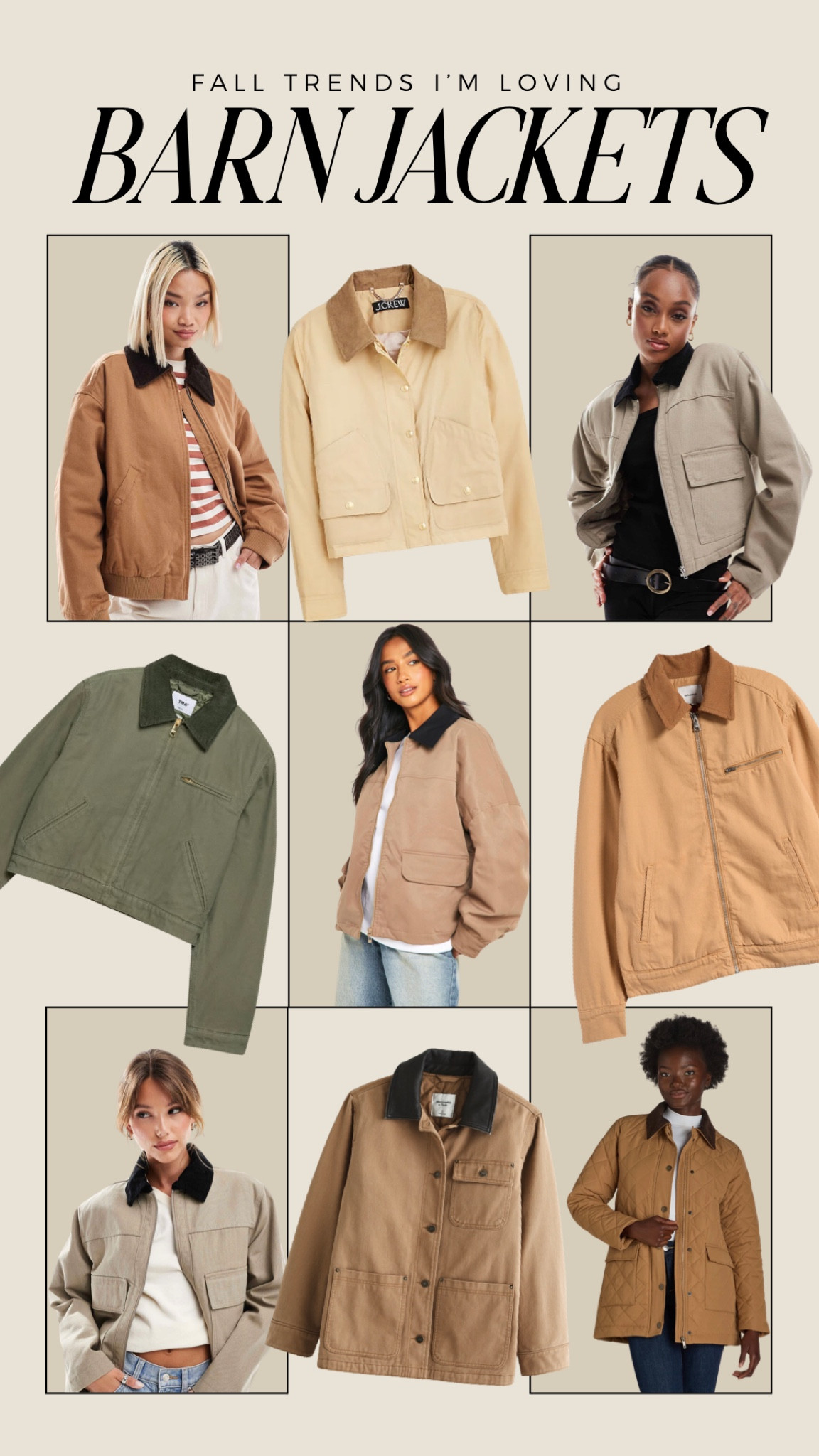 Barn jackets I’m loving! 

#LTKSeasonal #LTKFindsUnder100 #LTKFindsUnder50