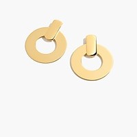 Flat drop-hoop earrings | J. Crew US