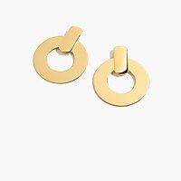 Flat drop-hoop earrings | J.Crew US