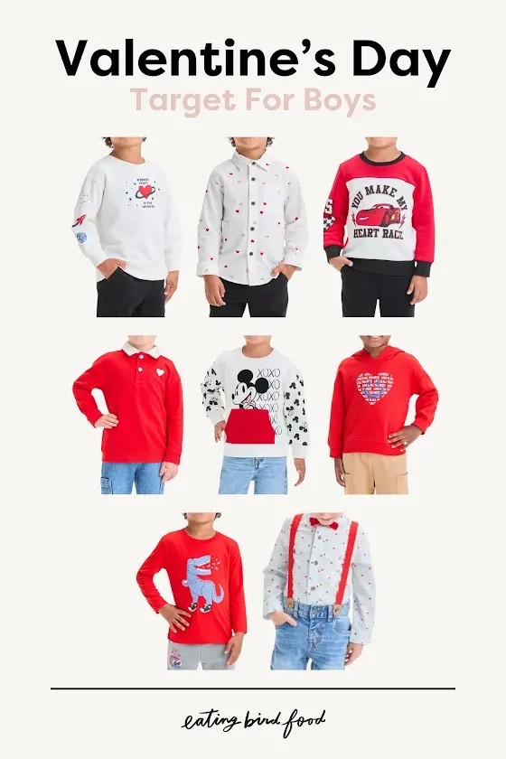 Valentine’s Day Target for Boys
Adorable Valentine’s Day looks for boys that are playful, stylish, and fun! Perfect for school parties, playdates, or showing off their festive spirit. Featuring cute heart-themed designs and soft, comfortable fabrics they’ll love to wear. Which one is your favorite?

#LTKStyleTip #LTKKids #LTKSeasonal