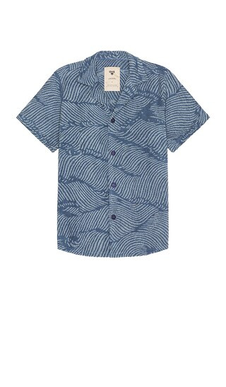 Wavy Cuba Terry Shirt in Blue | Revolve Clothing (Global)