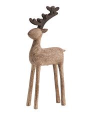 12in Resin Woodgrain Deer | TJ Maxx