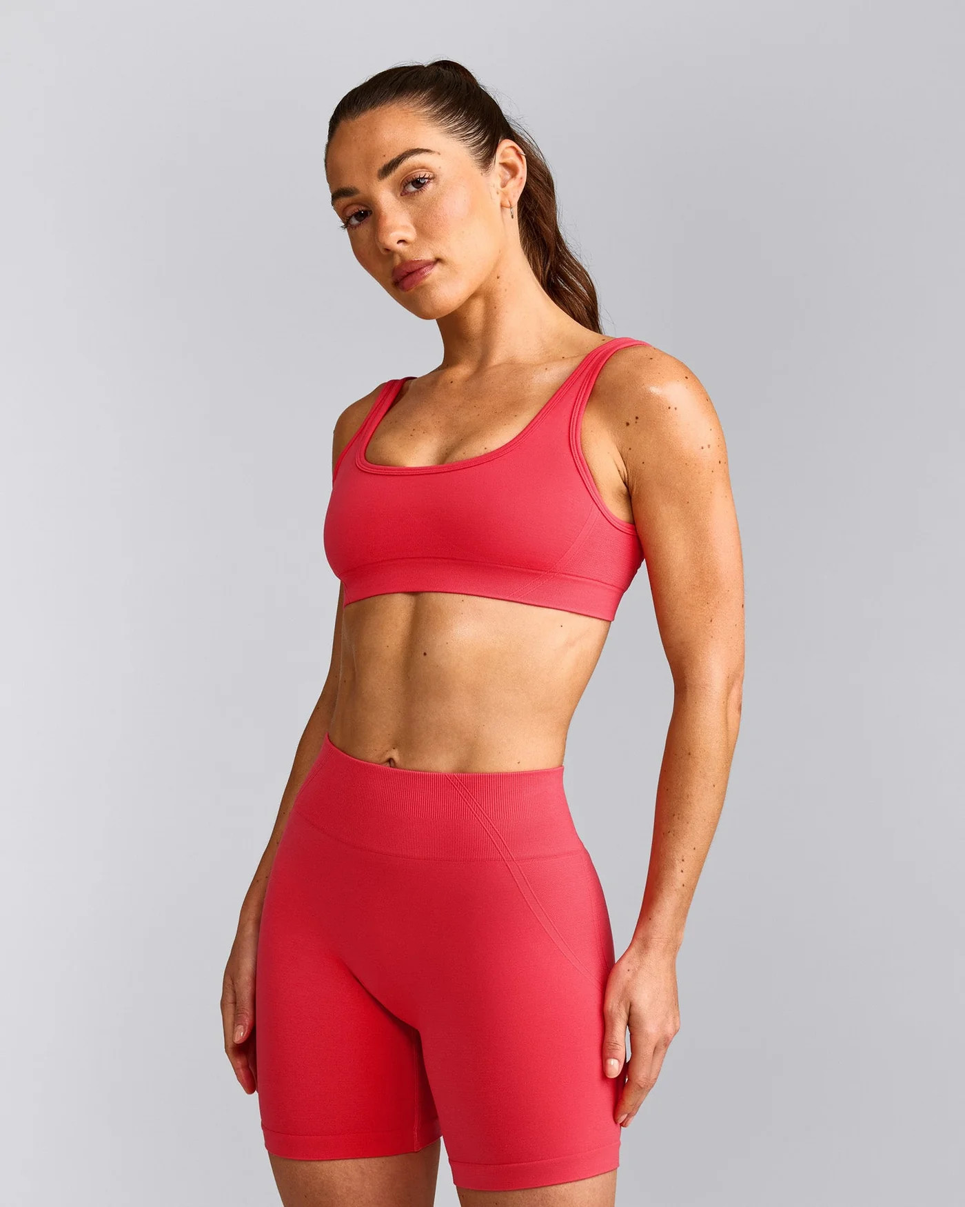 EffortlessLift\u2122 Square Neck Sports Bra 
 Charged Pink | Oner Active (UK / US)