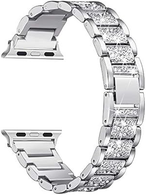 Secbolt Bling Bands Compatible with Apple Watch Band 38mm 40mm iWatch Series 5/4/3/2/1, Dressy Je... | Amazon (US)