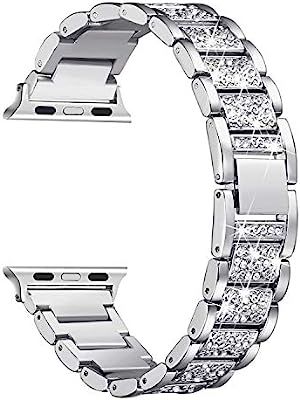 Secbolt Bling Bands Compatible with Apple Watch Band 38mm 40mm iWatch Series 5/4/3/2/1, Dressy Je... | Amazon (US)