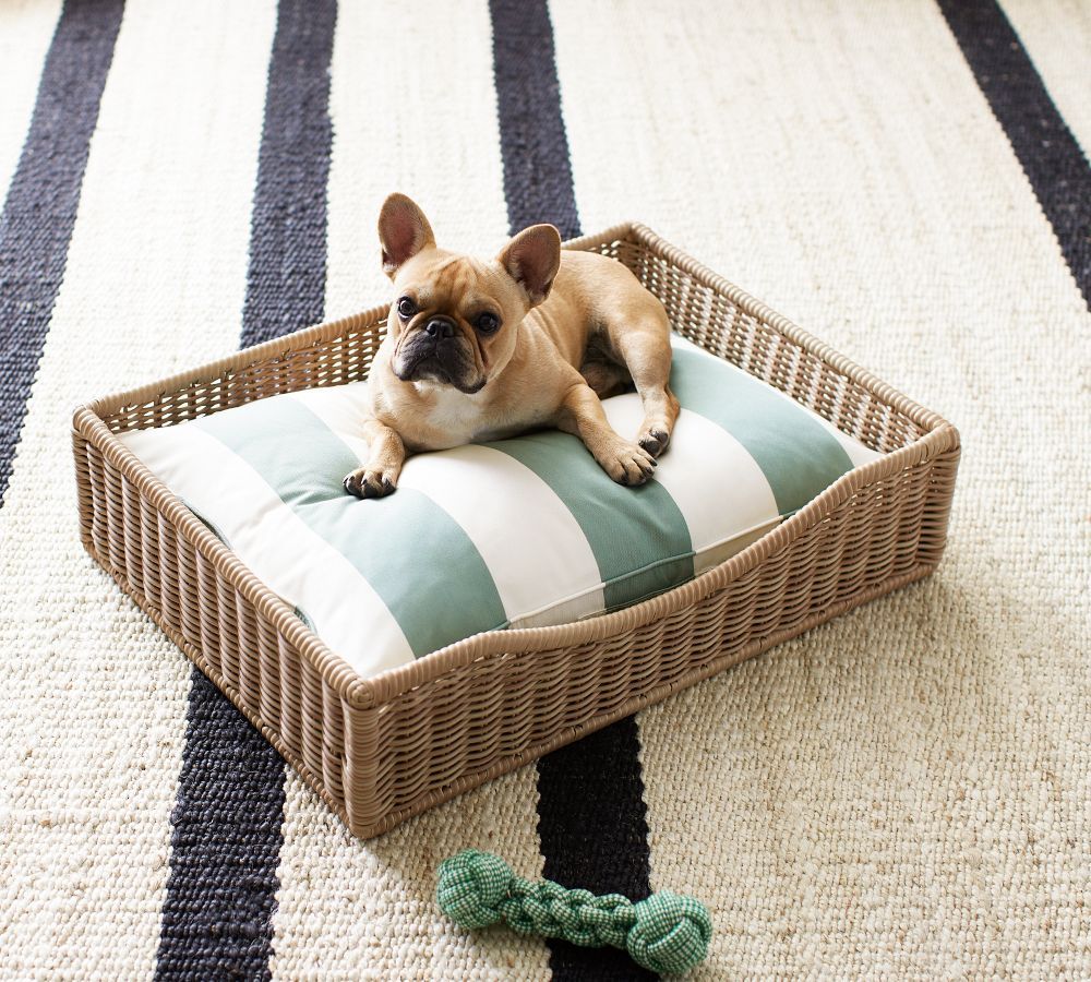 Huntington Wicker Woven Pet Bed Base | Pottery Barn (US)