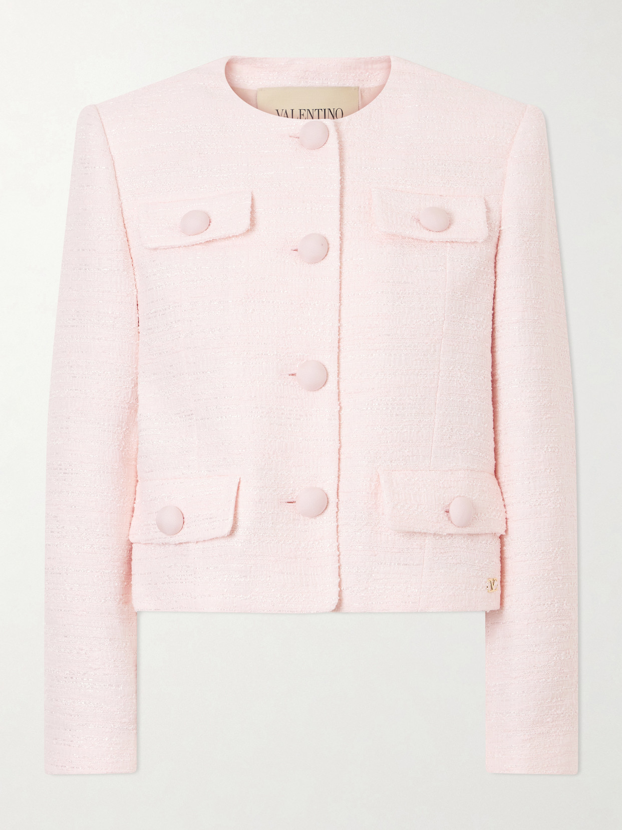 Valentino Garavani - Tweed Jacket - Pink | NET-A-PORTER (US)