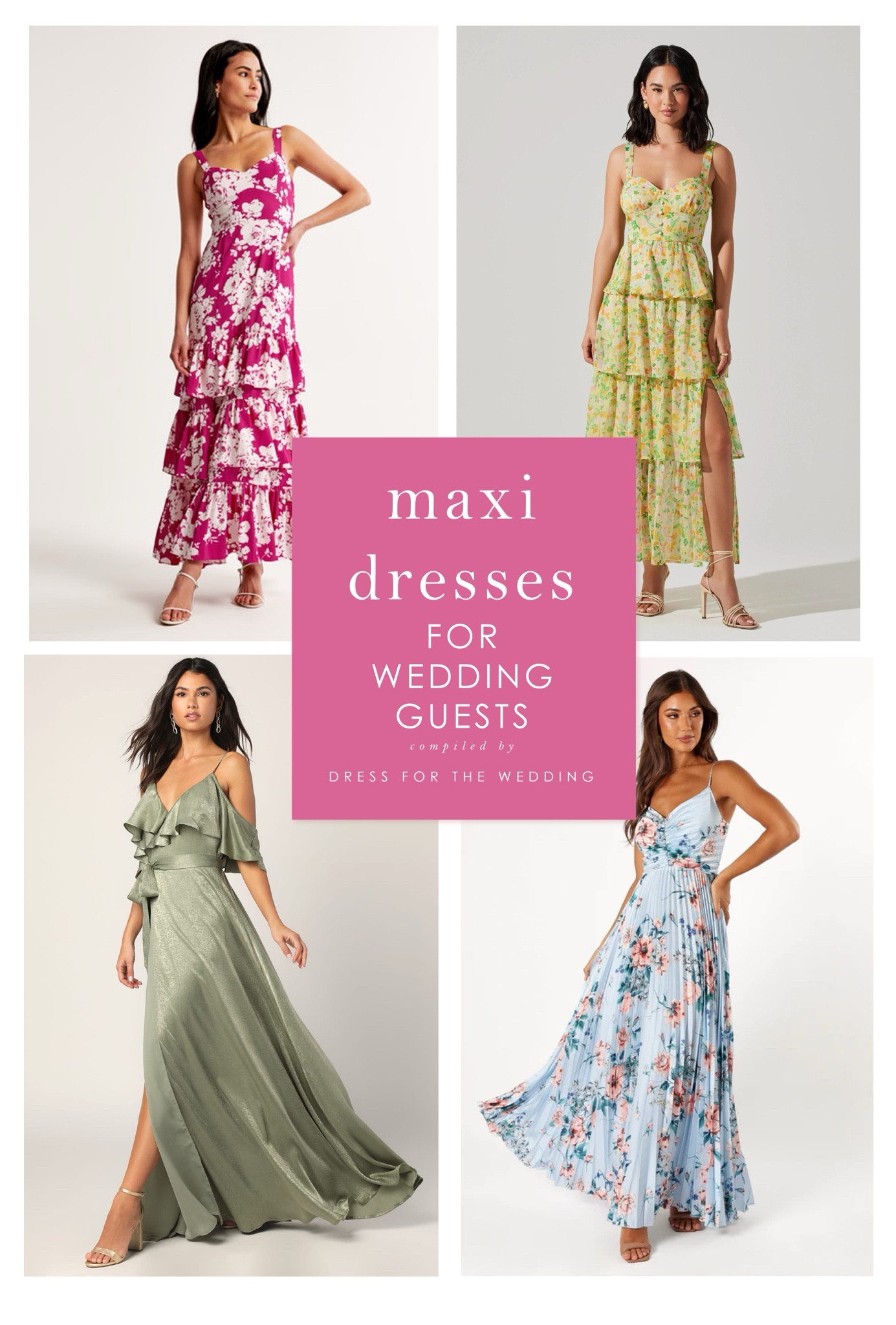 We think maxi dresses are the best dresses for wedding guests! They look great for daytime weddings, outdoor weddings, beach weddings and semi formal evening   and black tie! Here are 16 of our favorite maxi dresses for wedding guests. Dresses from Astr the Label, Lulus, maxi dress under 100, cute dresses, affordable wedding guest outfit, Petal and Pup dress, blue floral maxi dress, sage green dress, Abercrombie wedding collection, yellow dress, pink dress. Follow Dress for the Wedding for wedding guest dresses, bridesmaid dresses, wedding dresses, and mother of the bride dresses. #weddingguestdress #weddingguestdresses #bridesmaid #bridesmaiddress #motherofthebride #cutedress #affordabledress 




#LTKSeasonal #LTKmidsize #LTKwedding