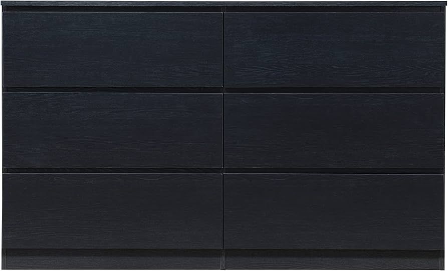 HODEDAH 6-Drawer Dresser, Black | Amazon (US)