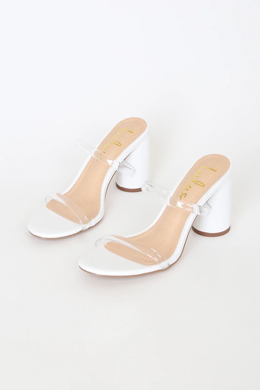 Dakyana White Snake Print High Heel Sandals | Lulus (US)