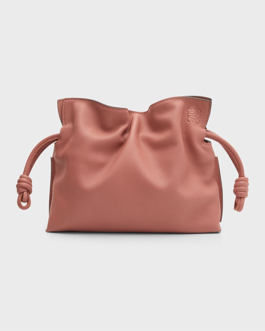 Loewe Flamenco Mini Napa Drawstring Clutch Bag | Neiman Marcus